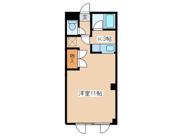 白栄ビル本通の物件間取画像